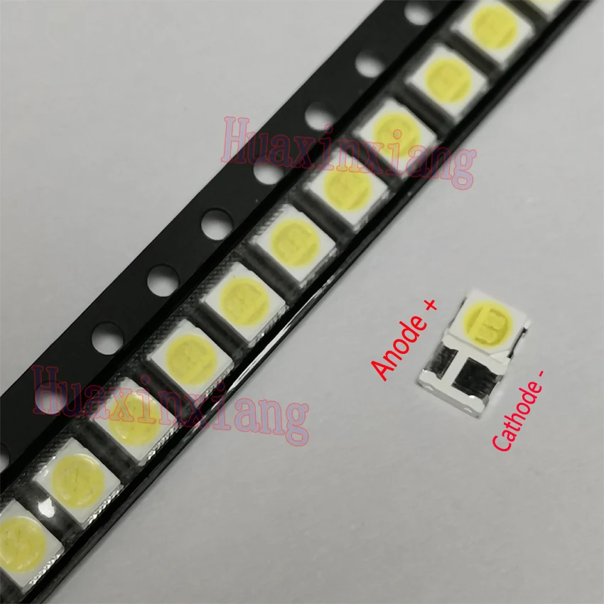100 шт./лот Jufei 3528 SMD LED 2835 6 в холодный белый 96 лм для ТВ LCD подсветка|2835 6v|smd ledsmd led |