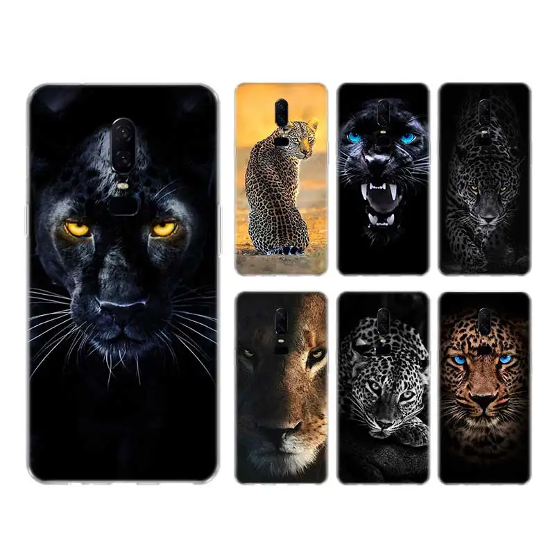 

Panther Cheetah Case For Redmi Note 7 8 8T 9S Cover For Redmi Note 9 10 Pro Max 10S 6 5 9T Transparent Printing Coque