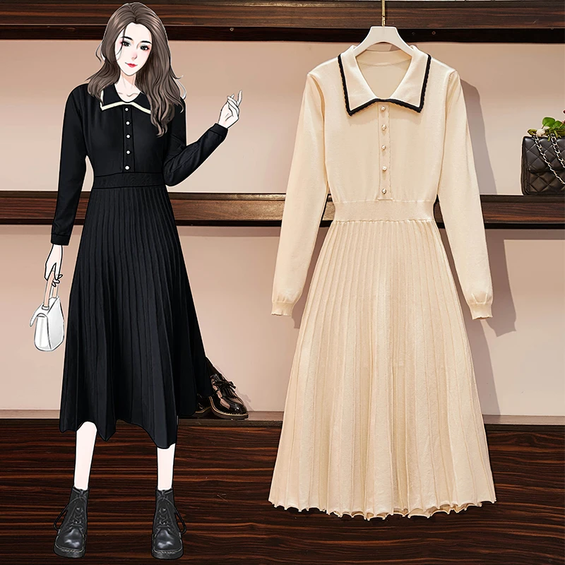 

Милое платье-свитер с длинным рукавом, женское вязаное платье на день рождения, для школы и девушек, Офисная Женская одежда для работы, повсе...