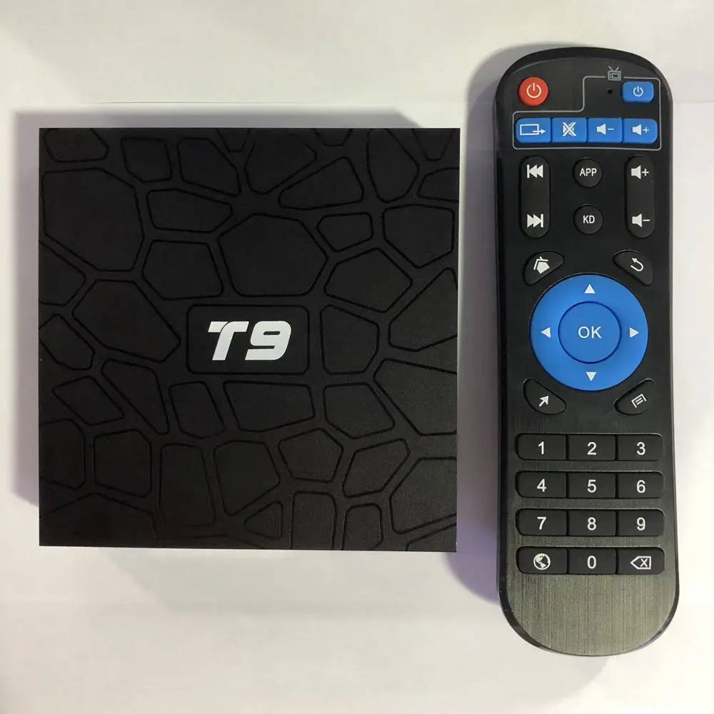 ТВ-приставка с Bluetooth T9 3318 двойной Wi-Fi сетевой плеер Android 9 0 2 ГБ 16 ГБ/4 32 64 |