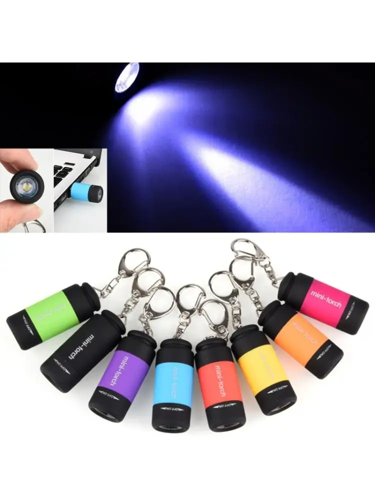 

Outdoor Portable LED Mini Flash Light Key Chain Equipment For Camping Hiking