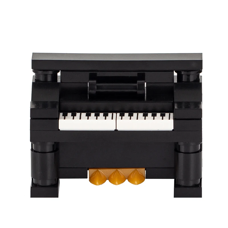 Строительные блоки MOC для мини-пианино серия город сделай сам сцена кирпичи