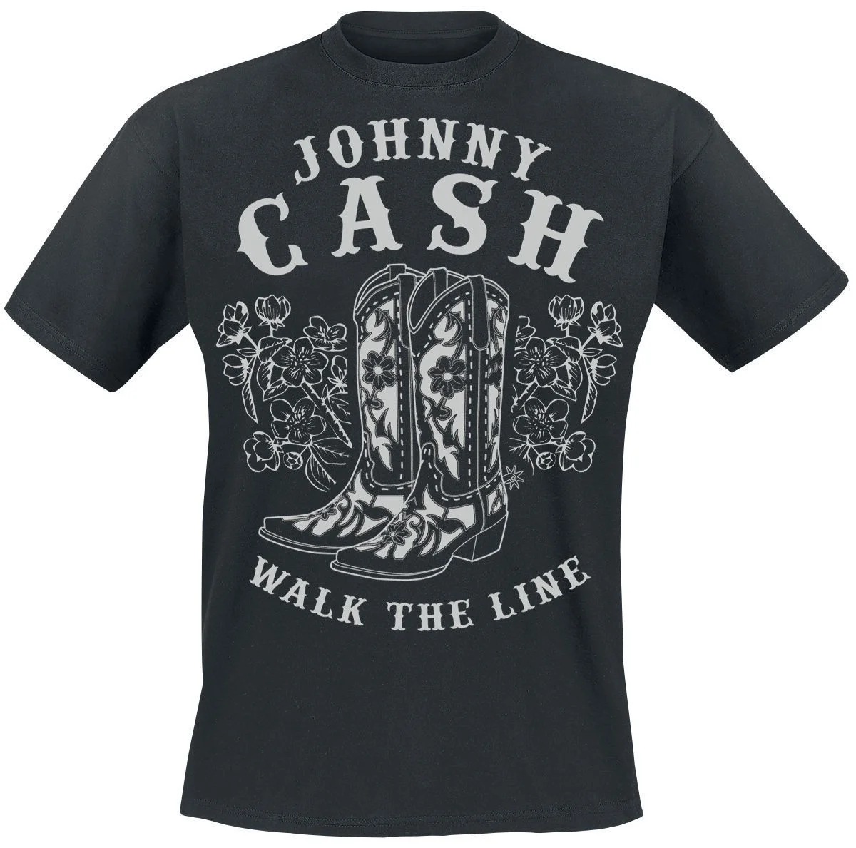 

Walk the Line Cotton T-shirt Summer Men's Short-sleeved Print Men's T-shirt
