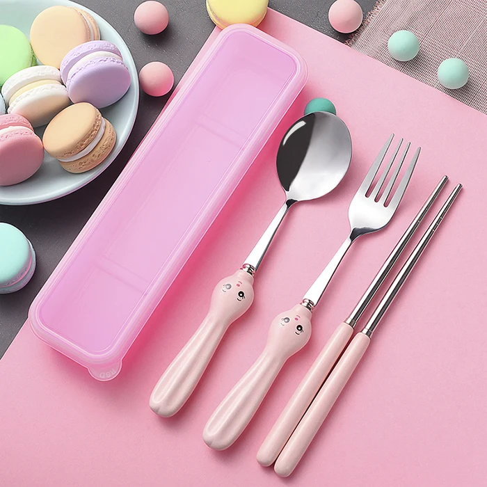 Обед Портативный ложки вилки Ножи комплект Нержавеющая сталь посуда Открытый