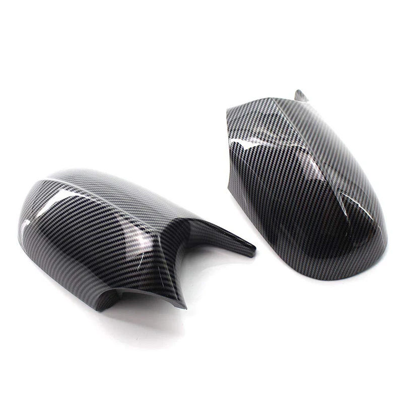 Pair M3 Style Rearview Side Mirror Cap Covers Case For BMW E90 E91 E92 E93 LCI Facelifted 2008-2011 Grossy Black / Carbon Look | Автомобили