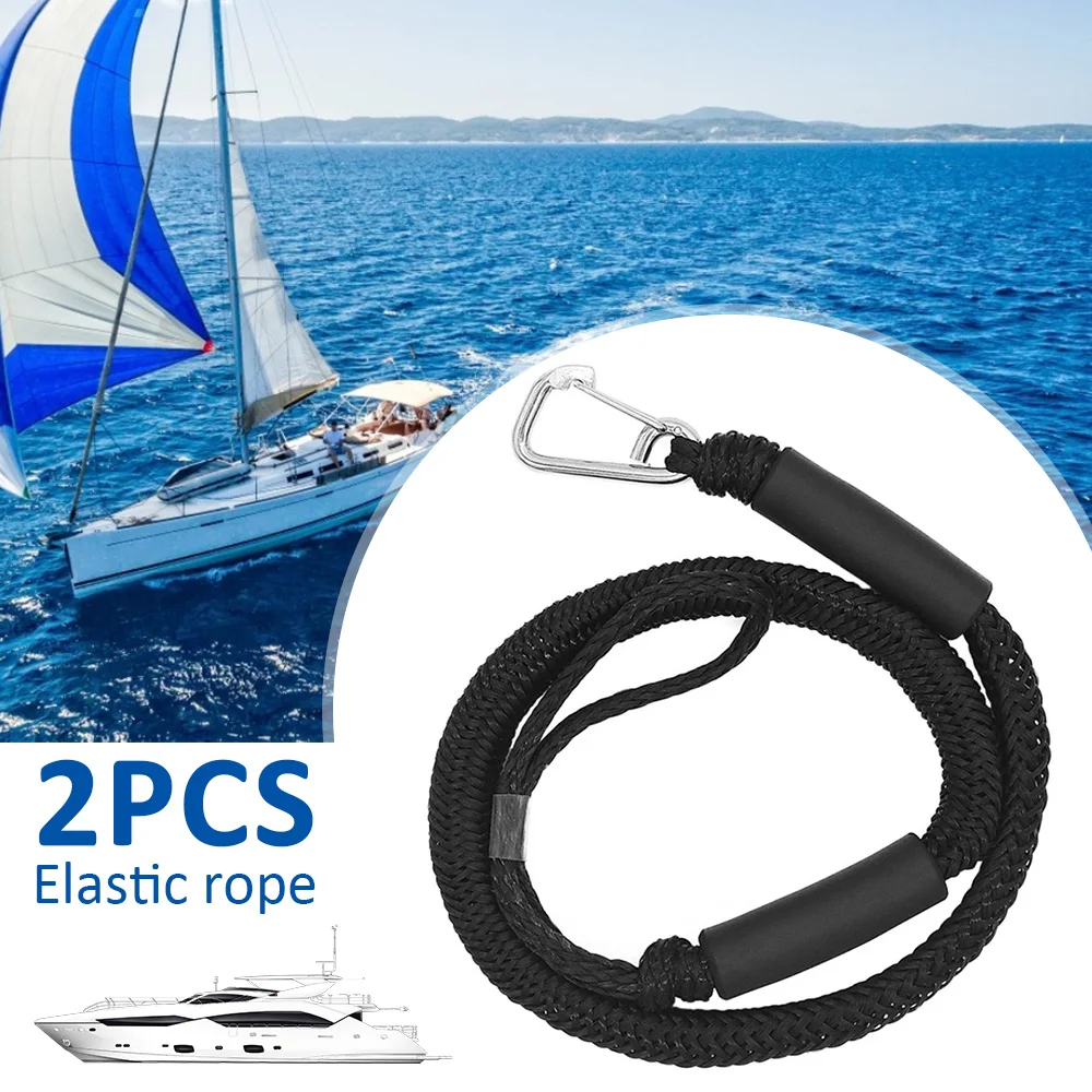 

2Pcs Bungee Dock Line Boat Anchor Line Dock Rope Boat Mooring Line Boat Bungee Cord Shock Absorbing Mooring Ropes Boat mooring