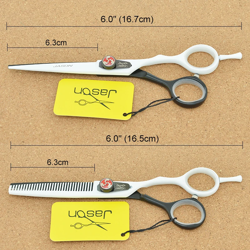 

Jason 6 inch Hair Scisors Japan Steel Salon Cutting Scissor Hairdressing Thinning Shears Barbershop Haircut Supplies A0104D