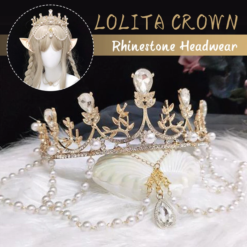 Super Fairy Halo Crown Headpiece Lolita Goddess KC Gothic White Angel Feather Wings Halo Crystal Crown Headband Hair Accessories