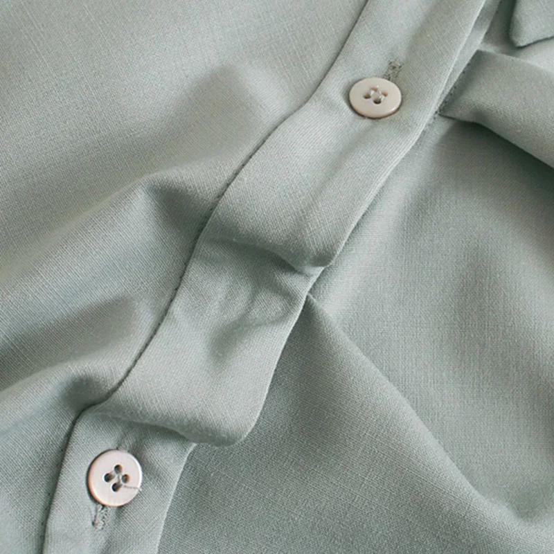 ZOEPO Minimalist Turn Down Collar Blouses Women Fashion Solid Shirts Elegant Fold Long Sleeve Tops Female Ladies IP | Женская одежда