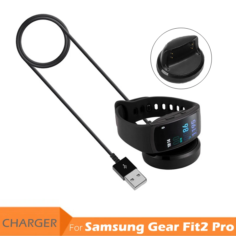 Usb зарядная док-станция, Смарт-часы, зарядное устройство для samsung gear Fit2 Pro SM-R360, Смарт-часы, ремешок, кабель, зарядная базовая станция