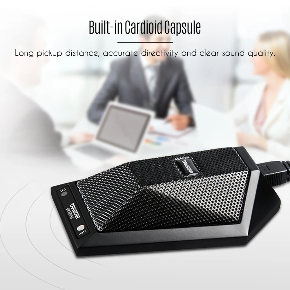 USB микрофон для конференц связи Кардиоидная Plug and Play компьютерных сетей встреча в