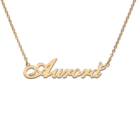 god with love heart personalized character necklace with name aurora for best friend jewelry gift