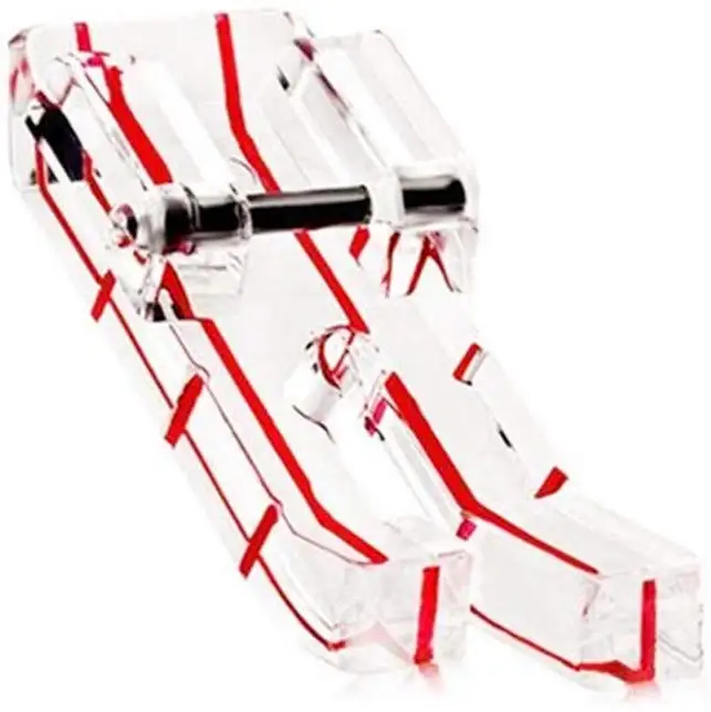 Прозрачный 1/4 &quotстегальная швейная машина лапка для ножной машины Singer Брат Babylock