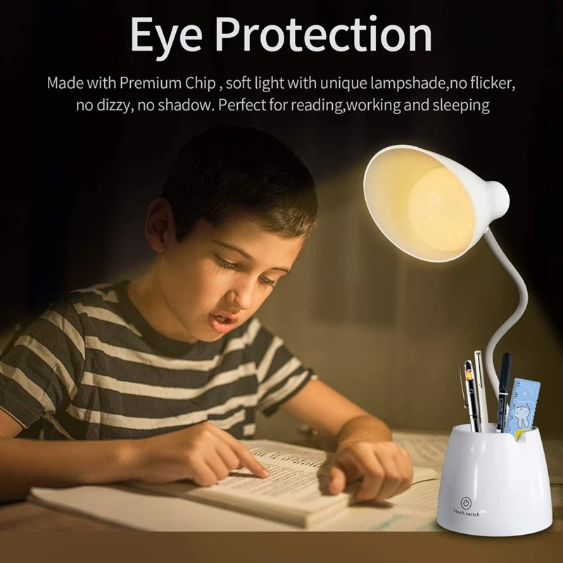 Настольная лампа Перезаряжаемые энергосберегающие лампы для чтения книги