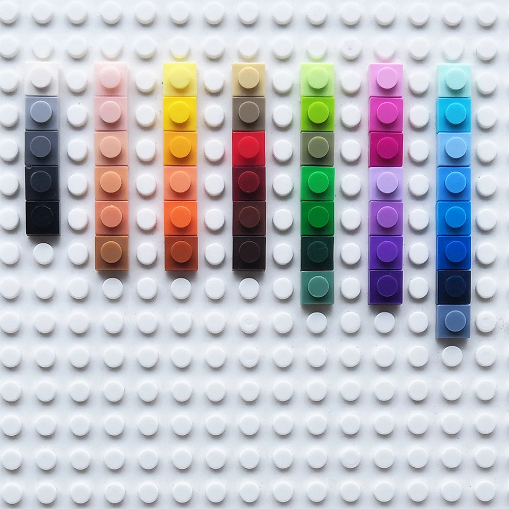 300 шт./упаковка пластиковые строительные блоки 45 цветов|Блочные конструкторы| |