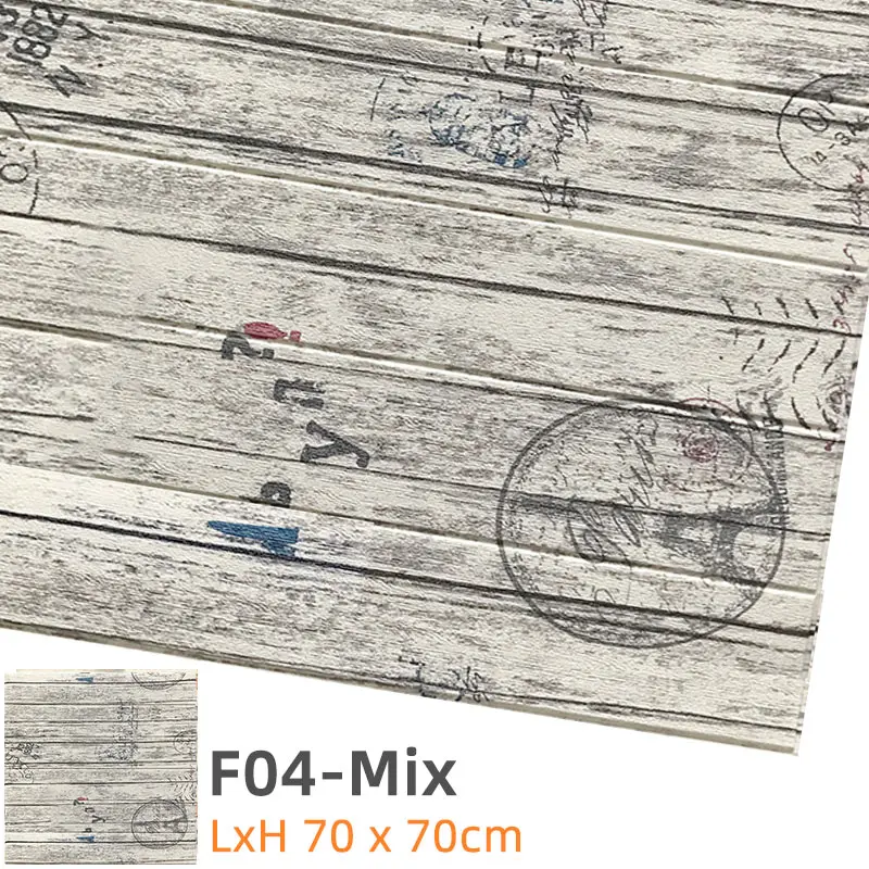 F04-Mix Kaguyahime Самоклеящиеся 3D наклейки на стену водонепроницаемые DIY Пена кирпичная настенная бумага ТВ фон Декор мраморная настенная бумага красочный кирпич - Цвет: F04-Mix