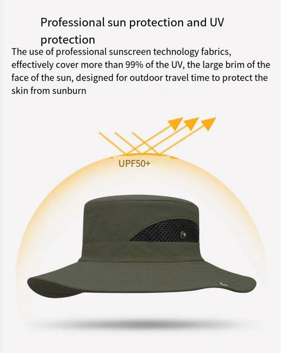 

Sun Hat for Man Father Hats Mountaineering Cap Outdoor Outdoor Big Brim Breathable and comfortable Fisherman's Hat