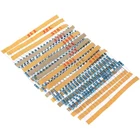 Набор металлических пленочных резисторов 300 шт.лот 12 Вт 1 Вт 2 Вт 3 Вт, 30 значений, 1% 0,5 Вт в упаковке, набор сделай сам, сопротивление кольца (Ом-Ом)