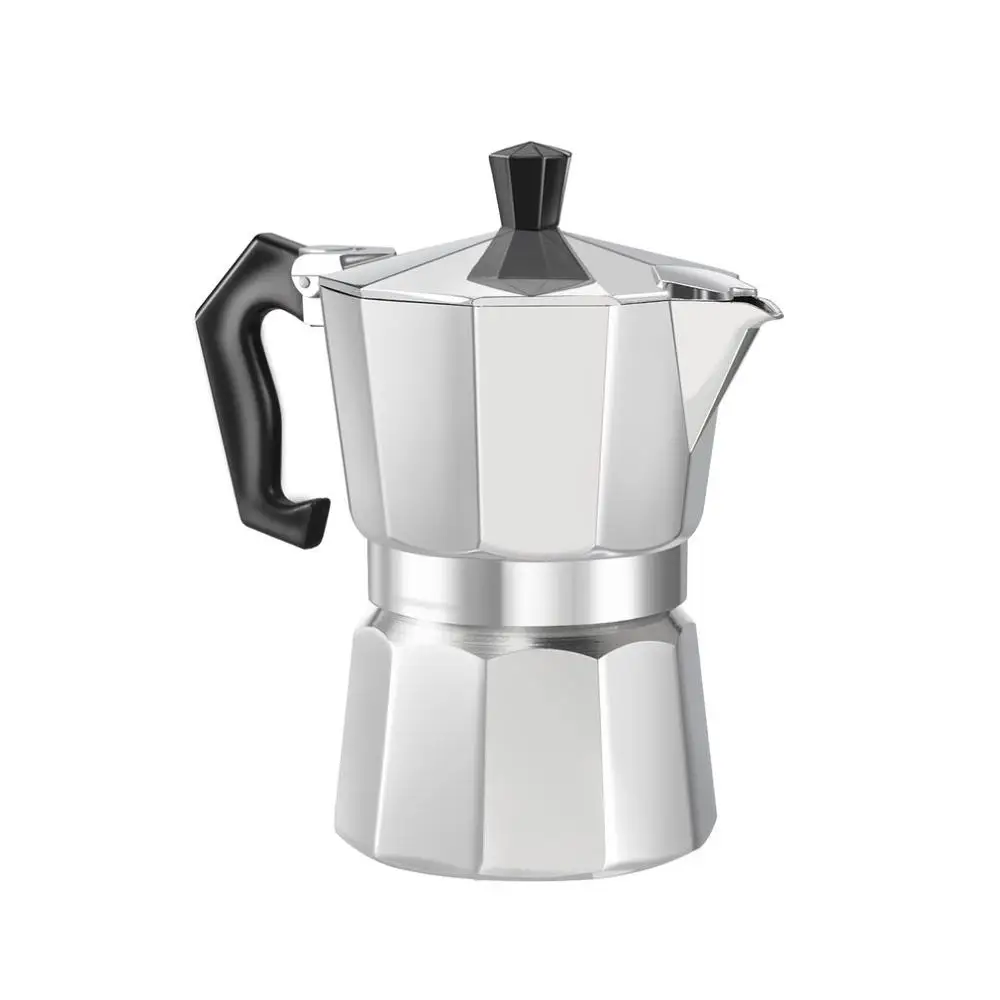 Алюминиевая 8-Angle Moka кастрюля эспрессо Плита Топ Кофеварка Moka эспрессо чашка Континентальный Moka Percolator горшок 3 чашки/6 чашек - Цвет: 3 cup