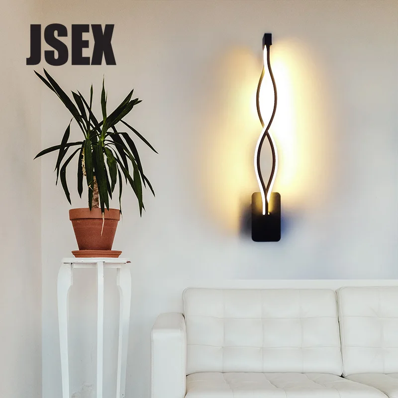 

Modern Minimalist LED Wall Light AC85-260V 16W Living Room Bedroom Bedside Aisle Furniture Lighting Decorative Lamp