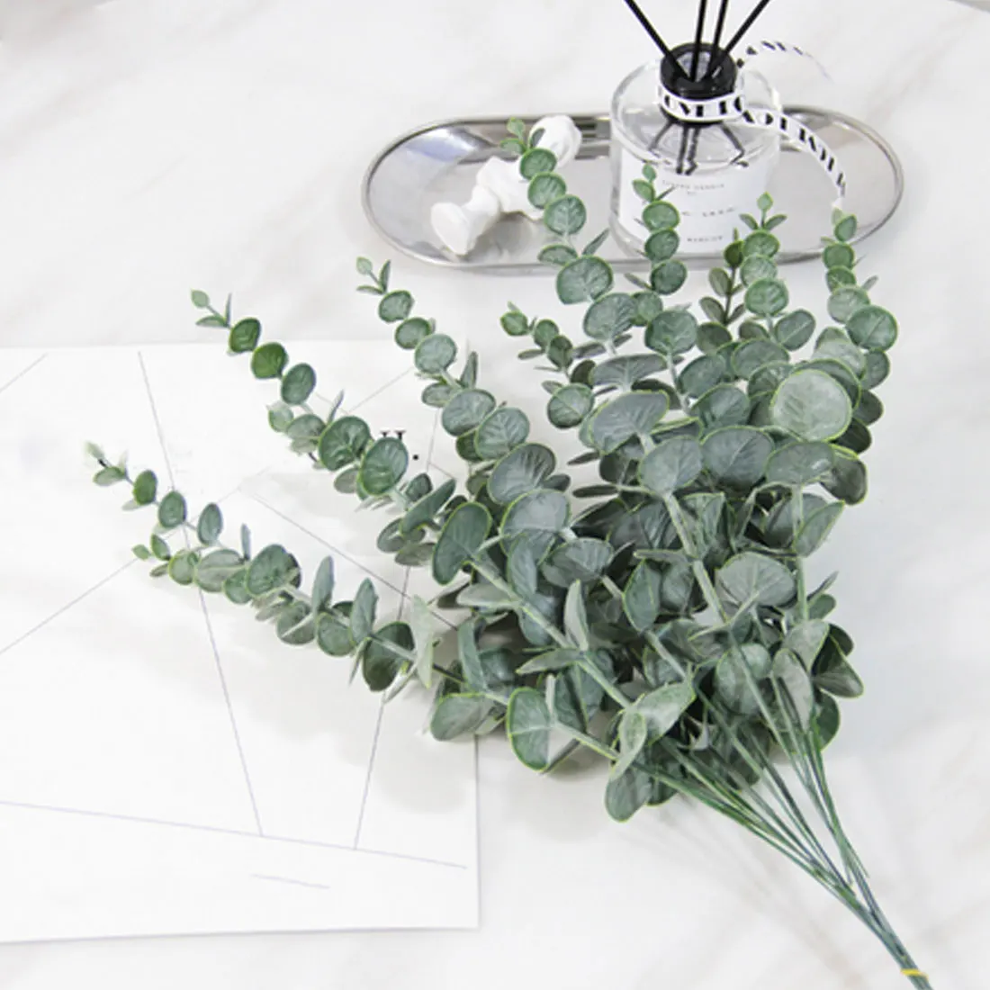 Свадебное украшение имитация растения листья эвкалипта сухих ветвей
