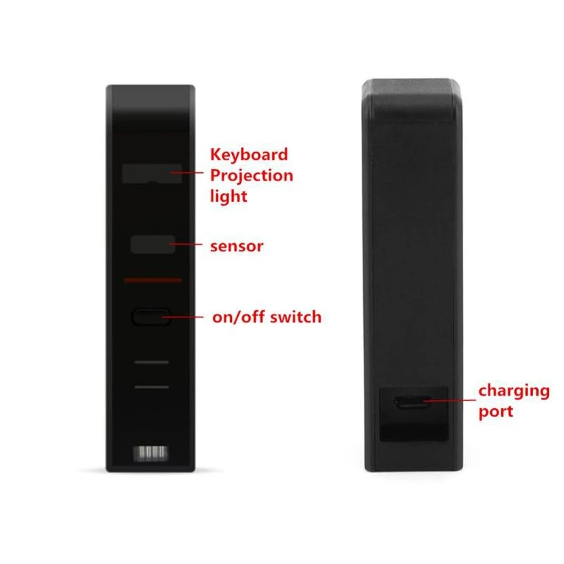 Беспроводная Bluetooth Виртуальная лазерная проекционная клавиатура для iPhone Android