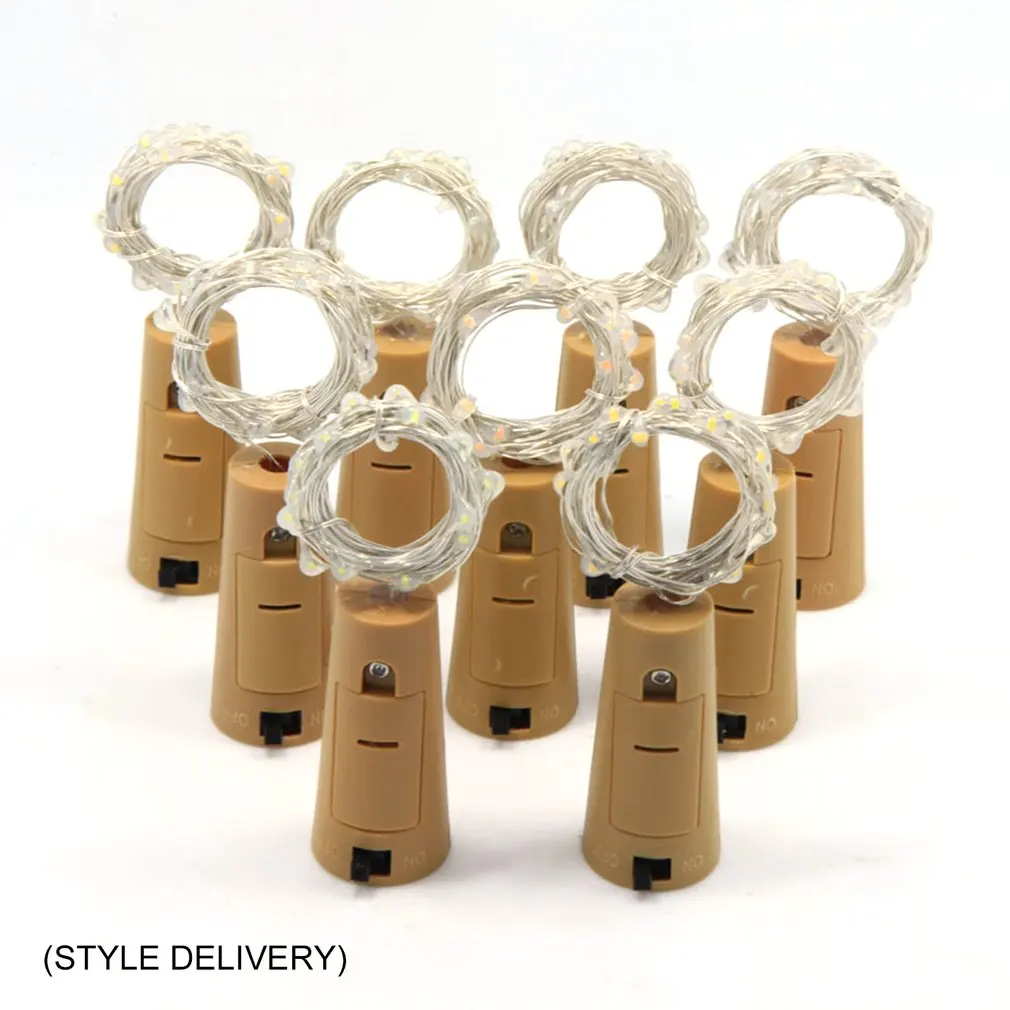 Винные бутылки светильники пробка 29 дюймов/75 см 15 Светодиодный медный провод