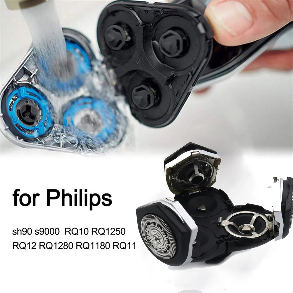 Бритвенные головки RQ12 для Philips RQ1250 RQ1260 RQ1280 RQ1290 RQ1150X RQ1160X простота установки новая