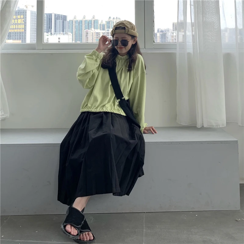 

Women's Clothing sweet full Spring and autumn style o-neck loose hollow out pullover Korean ladies tops high quality Sweatshirts