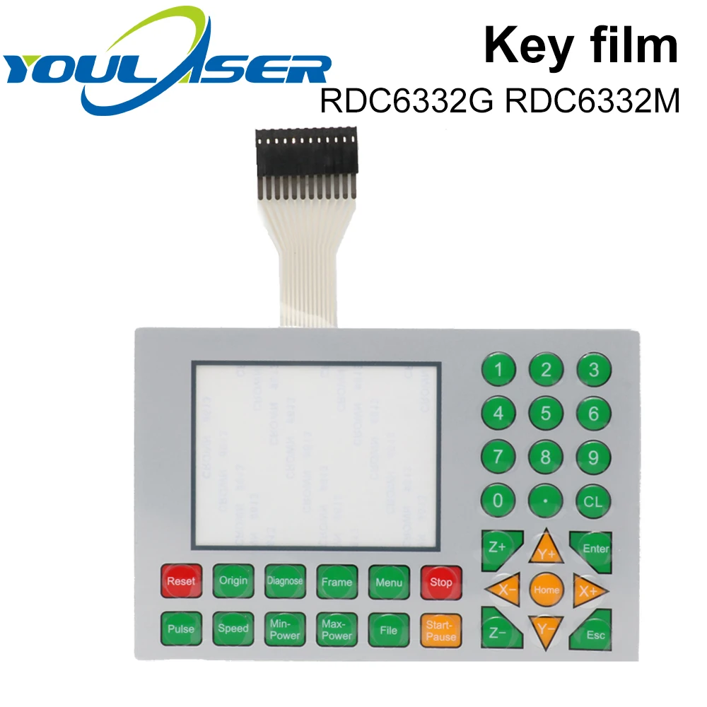 Ruida interruptor de membrana para RDLC320-A RDC6332G RDC6332M RDC6442S RDC6442G clave película para teclado máscara