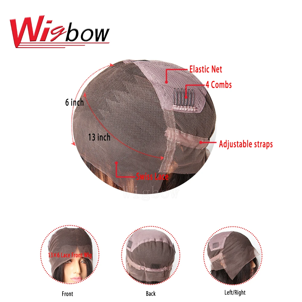 Wigbow OneCut Волосы полные кружевные человеческие волосы парики с детскими волосами