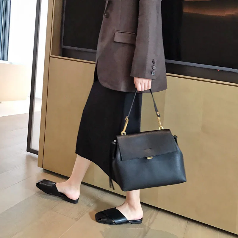 Женская сумка известного бренда 2020 винтажная из мягкой кожи 100% воловья кожа