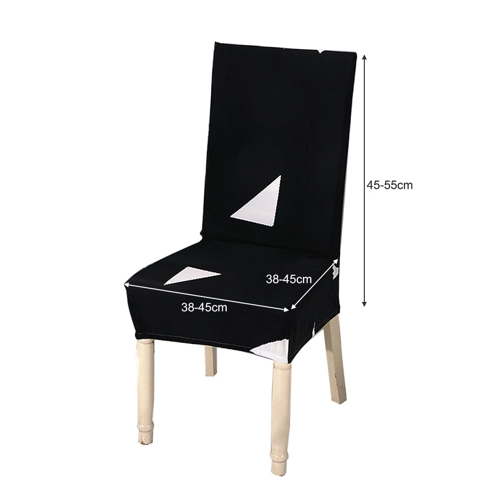 Напечатанный Чехол для обеденного стула мягкий молочный Шелковый протектор