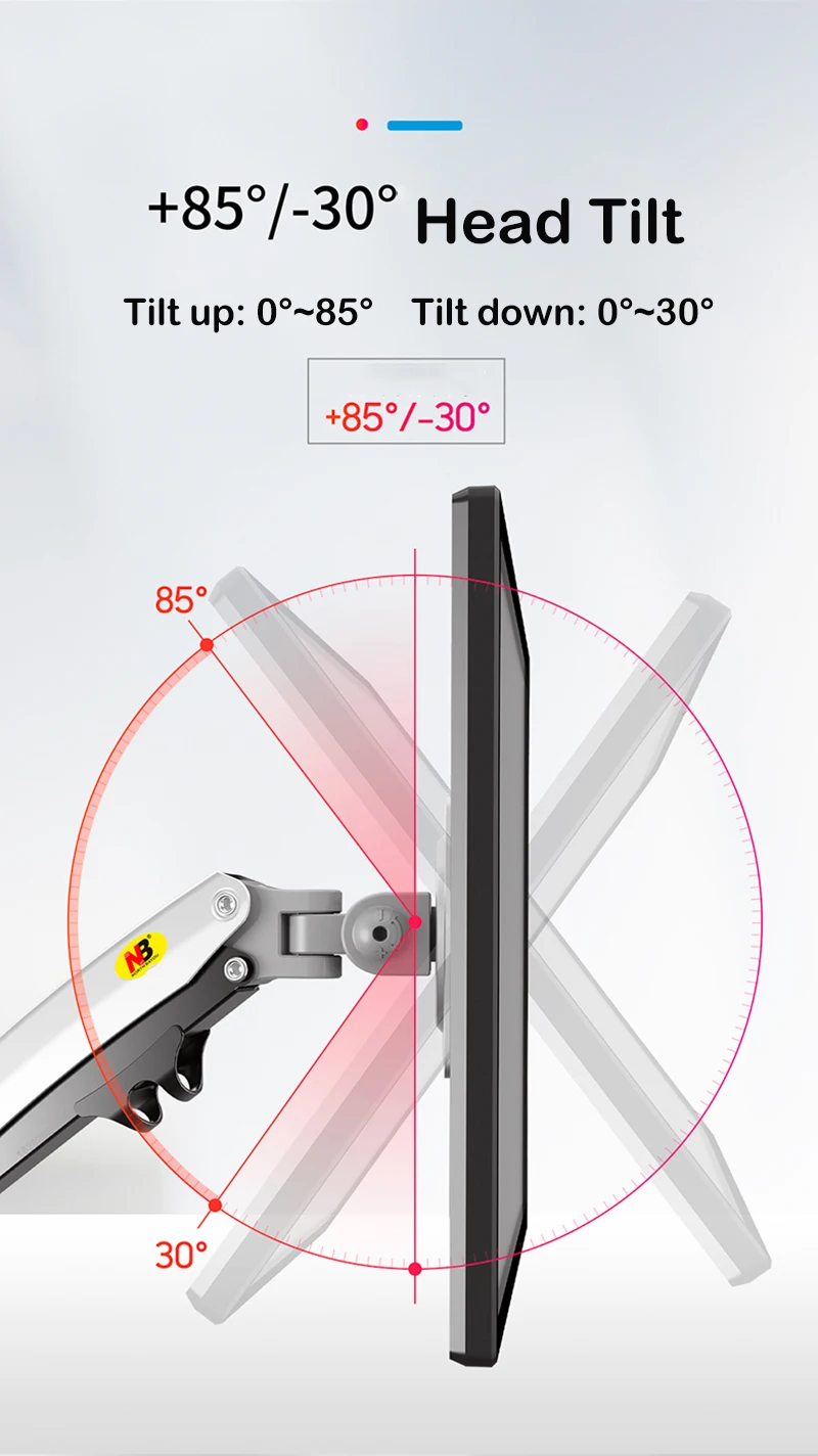 Кронштейн для ТВ NB H100 настольный эргономичный держатель ЖК светодиодный