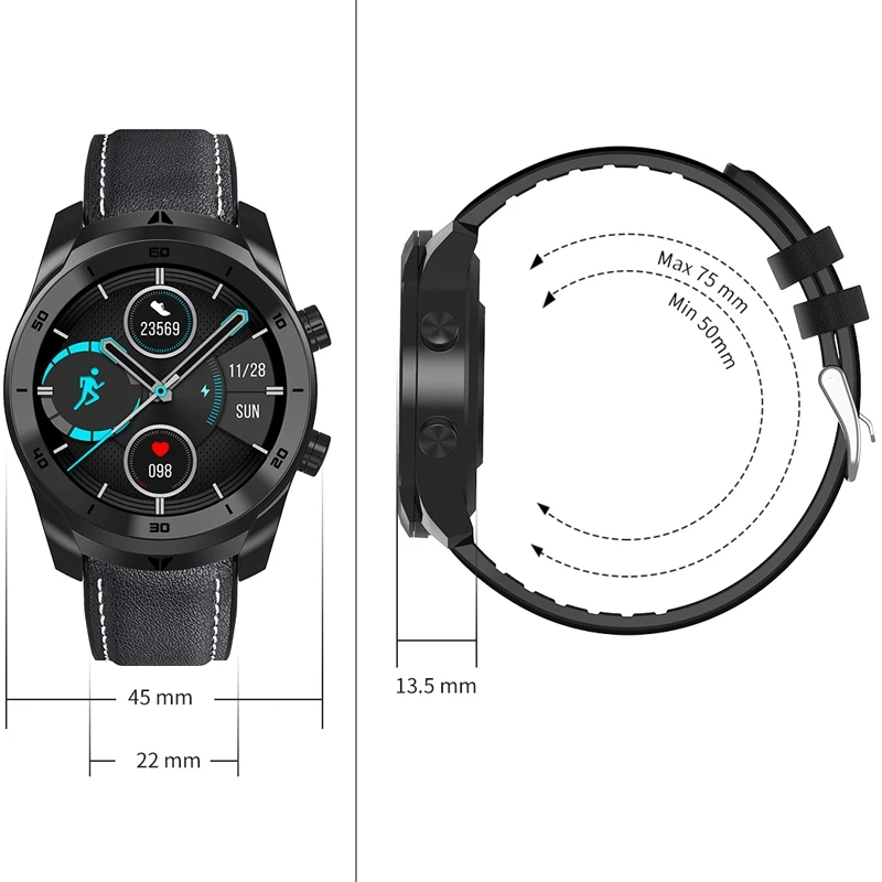 DT79 ECG Smart Watch Men IP67 Waterproof Bluetooth Call 360X360 HD Resolution 560Mah Big Battery Business Smartwatch | Электроника
