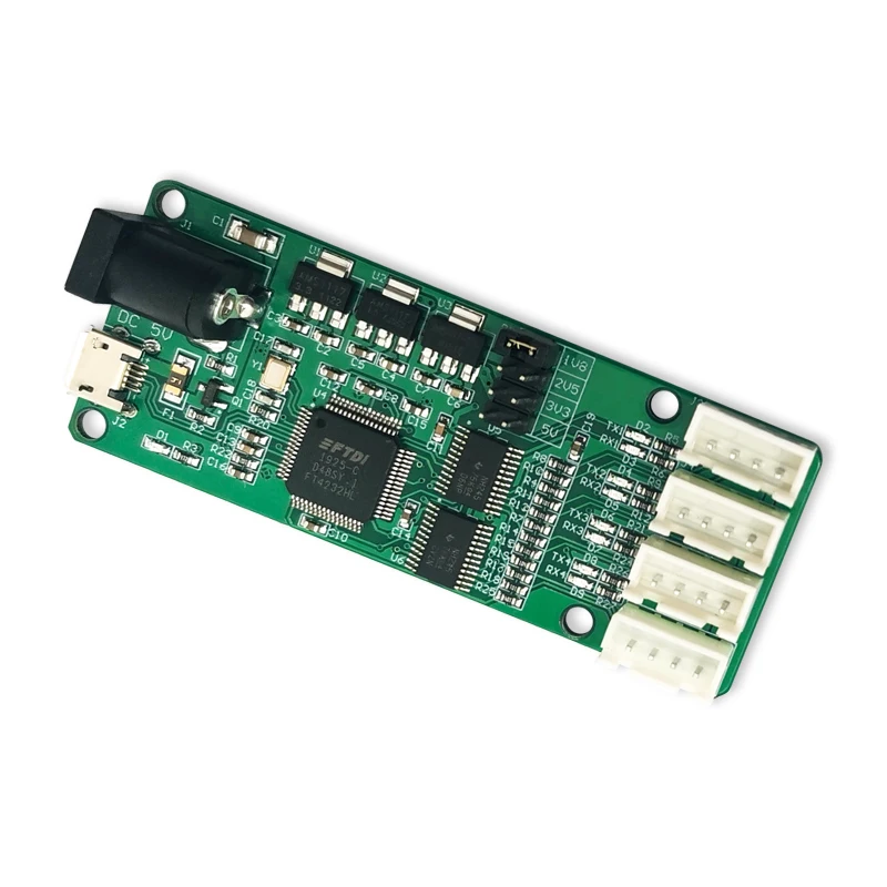 

Serial Port Module UART USB to 4 Way TTL FT4232 Chip DC 5V Converter Board for Equipment