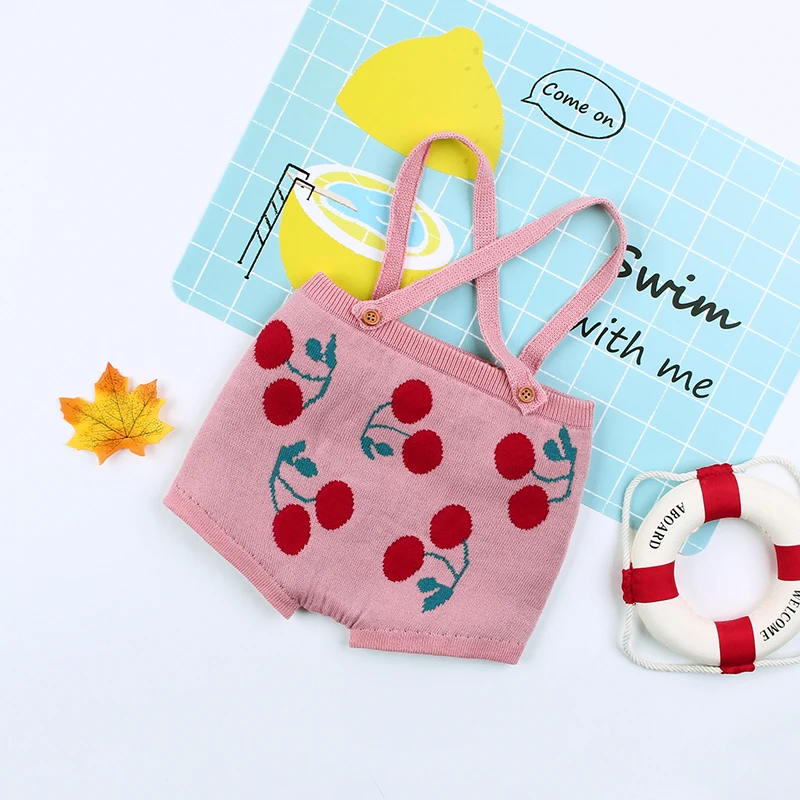 Дети новорожденный ребенок брюки шорты хлопок вязаный детский комбинезон