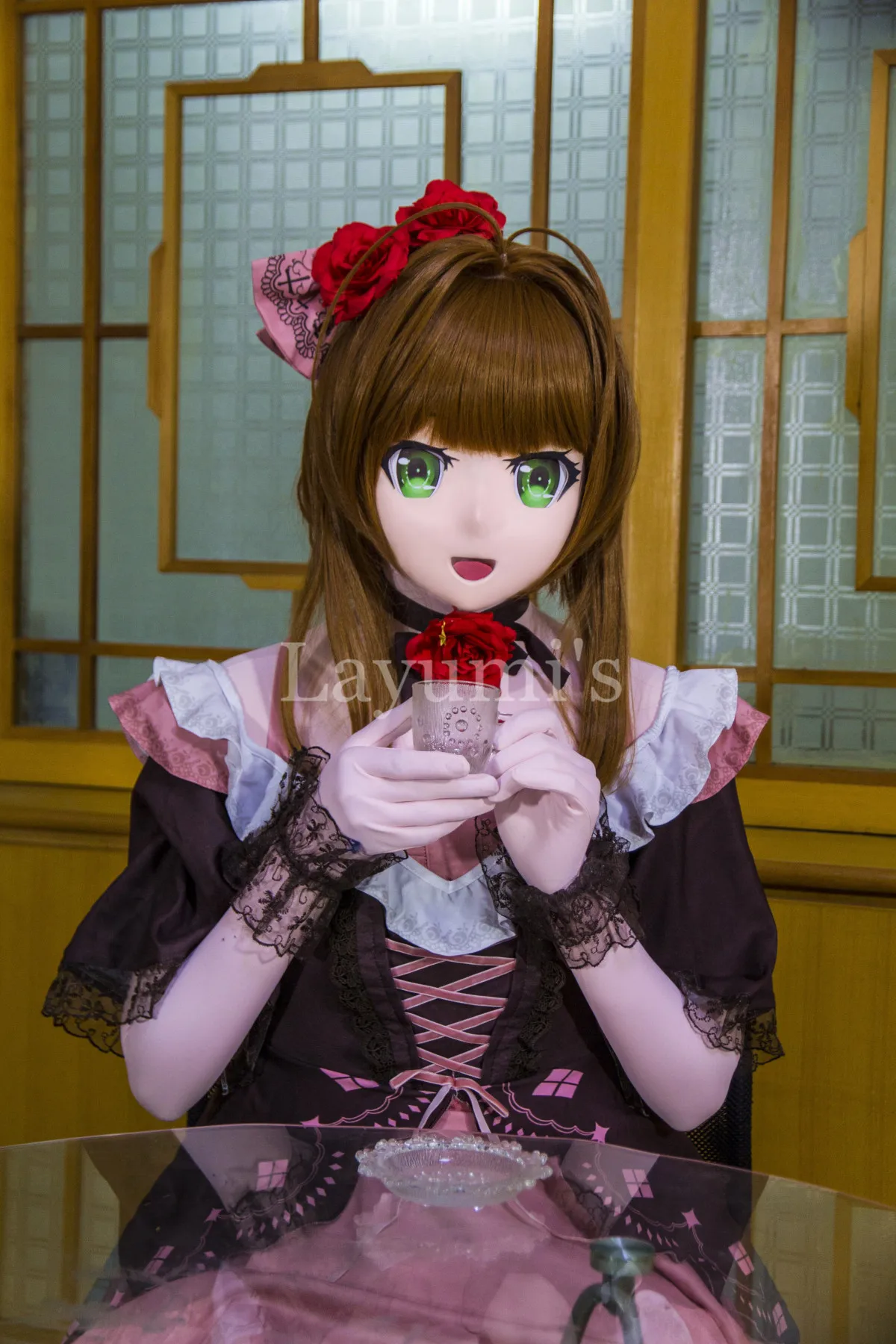 

(NEW-34) Handmade Full Head Silicone Mask Masquerade Comics Crossdresser Doll Japan Cartoon Anime Girl Cosplay Kigurumi Masks