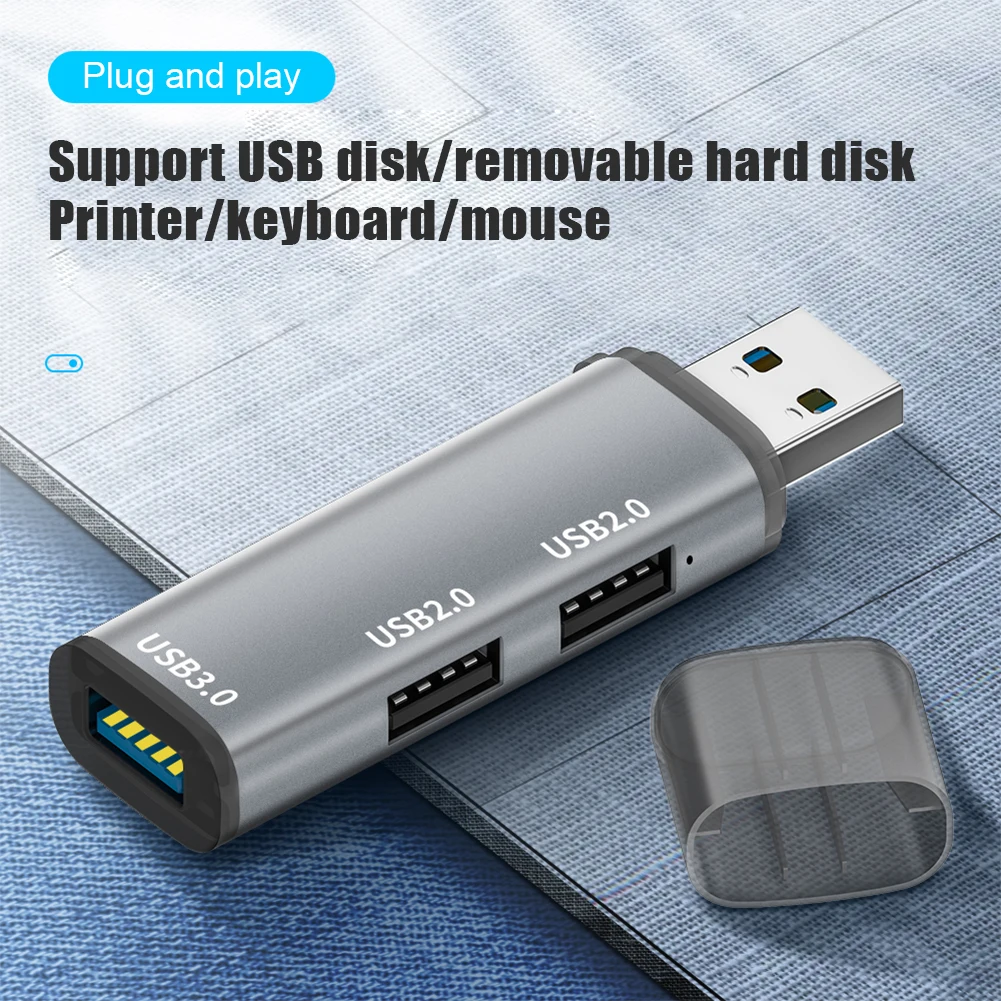 

Многофункциональный адаптер с 3 портами USB 3,0 и поддержкой быстрой зарядки