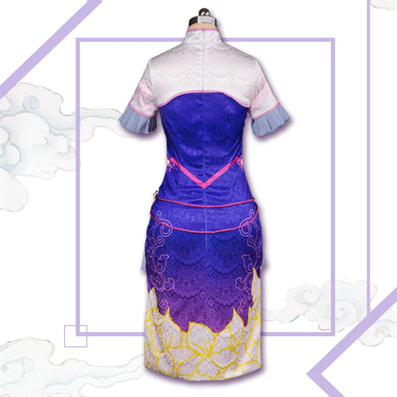 Яйца следить за Dva китайский костюм Чонсам для косплея сценическое платье