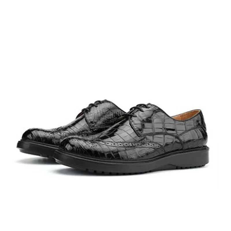 

Sl crocodile leather meshoes male genuine leather high-grade business casual fashion male casual breathable shoes Korean version