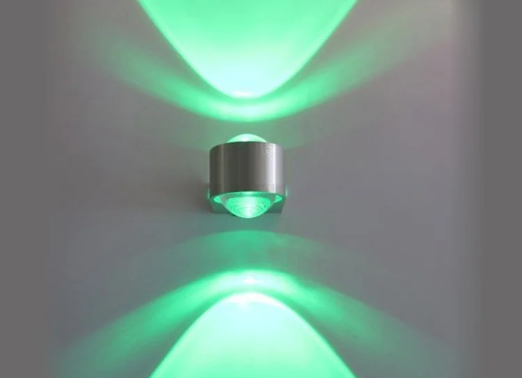 Светодиодная алюминиевая настенная лампа светильник вверх и вниз для коридора