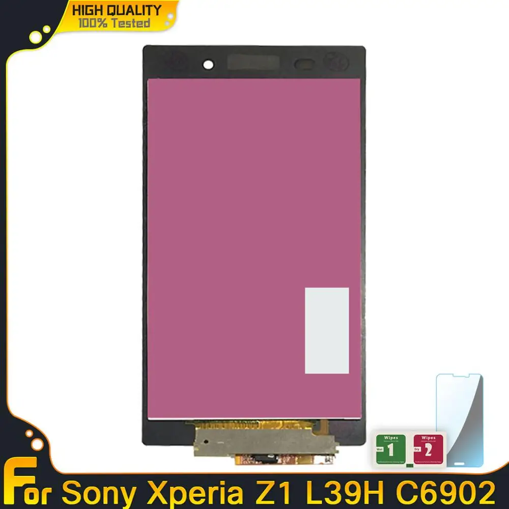 LCDs для Sony Xperia Z1 L39H C6902 C6906 C6903 ЖК-дисплей сенсорный экран дигитайзер замена сборка