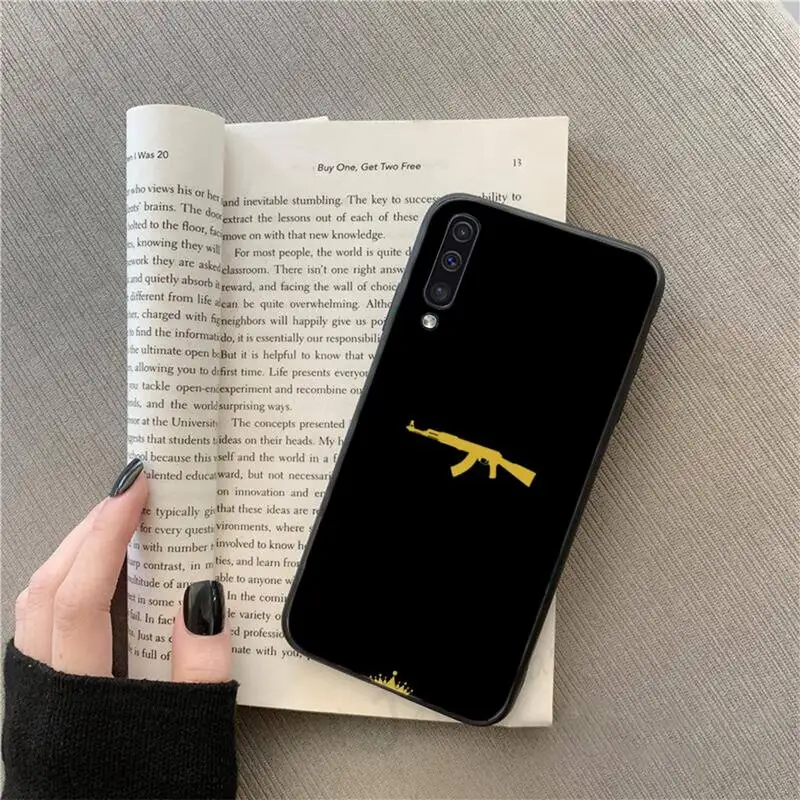 

AK47 gun pattern Phone Case For Samsung galaxy A S note 10 7 8 9 20 30 31 40 50 51 70 71 21 s ultra plus