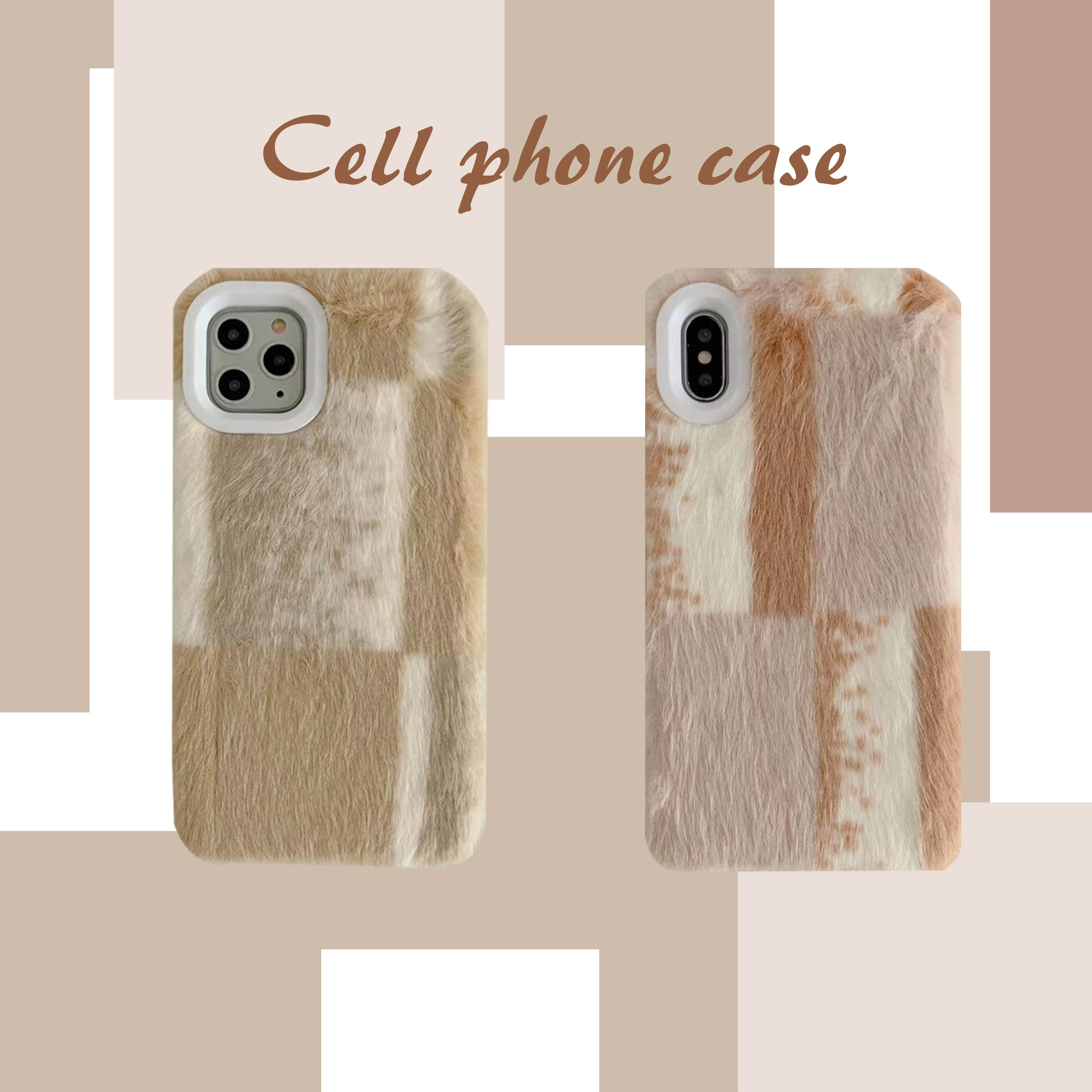 ORYKSZ Luxury Rabbit Warm Fur Plush Phone Case For iPhone 11 Pro Max X XS XR 6 6S 7 8 Plus Lovely Furry Soft hair Back Cover |
