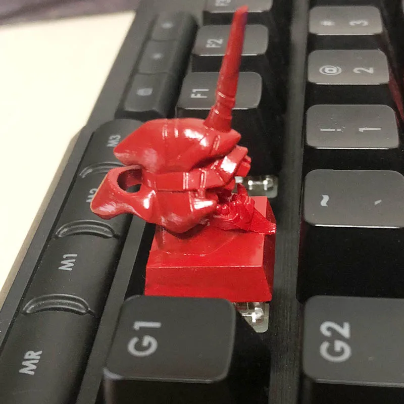 seller DIY red Смола 3D печать Evangelion ключ колпачки для механической клавиатуры Высокая точность личность светильник колпачки для ключей светочувствительный DIY Цвет - Цвет: seller DIY red