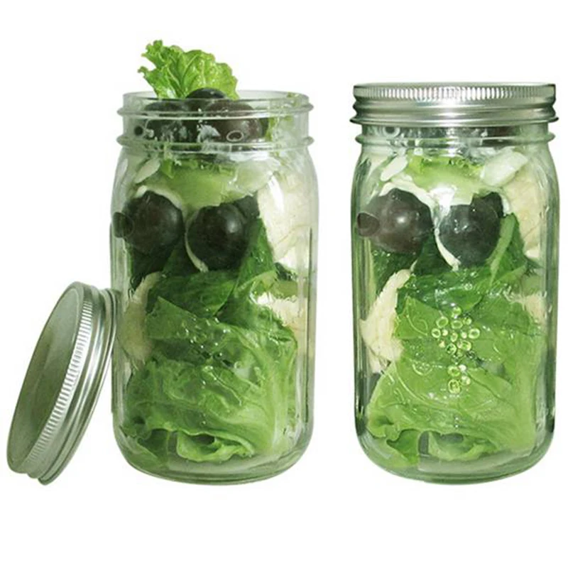 

Mason Jar Lids Regular Mouth, Leak Proof and Secure, 12 Pack (Silver)