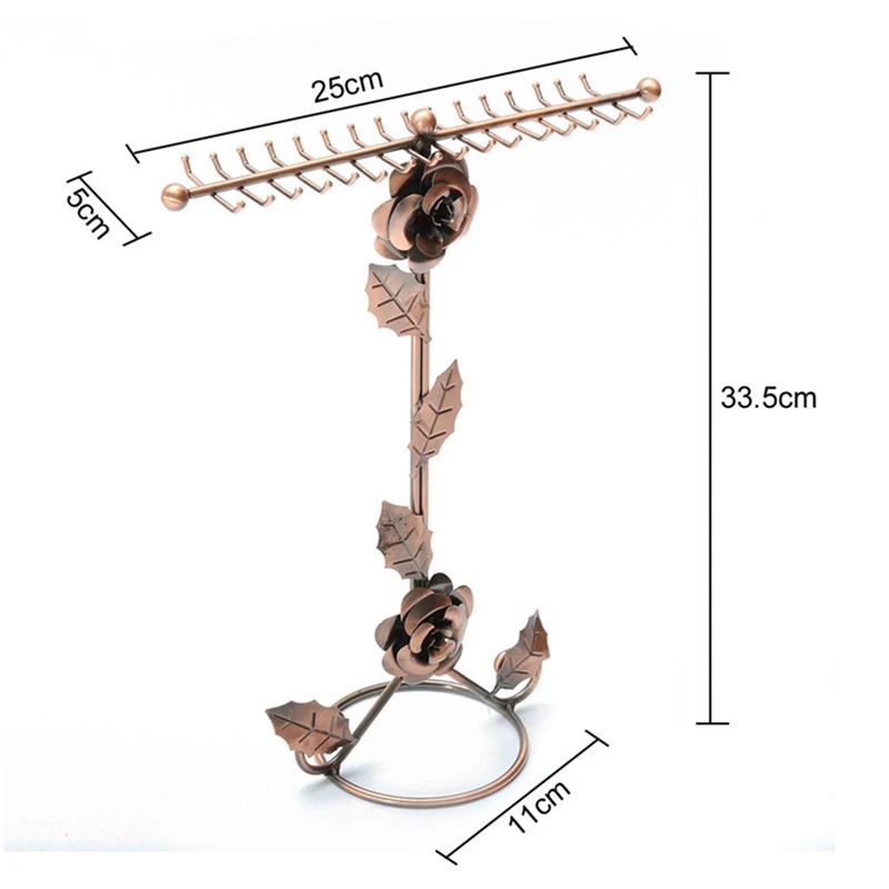 

Rose Double Row Necklace Stand Jewelry Stand Bracelet Bracelet Earring Jewelry Display Stand Jewelry Props