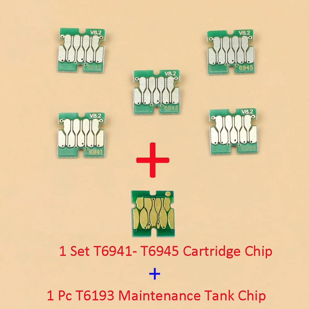 Новейший чип для картриджа T6941 T6941-T6945 принтера Epson SureColor T3000 T3070 T3270 T5070 T7070 T3200 T5200 T7200