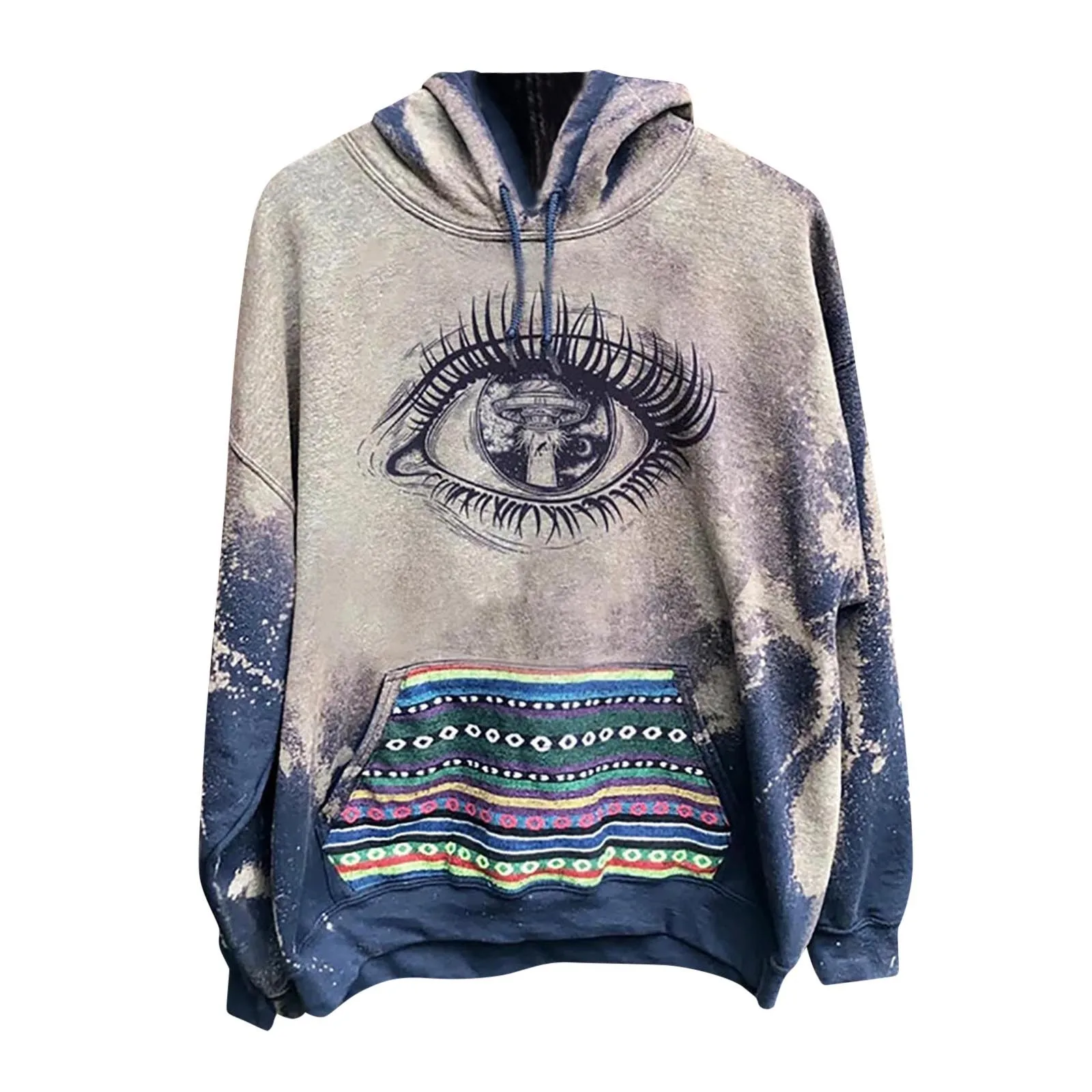 

Hoodies For Women Pullover Womens Casual Hooded Sweatshirts Long Sleeve Winter Fall Tops Vintage Bohemian Style Sweater Shirts